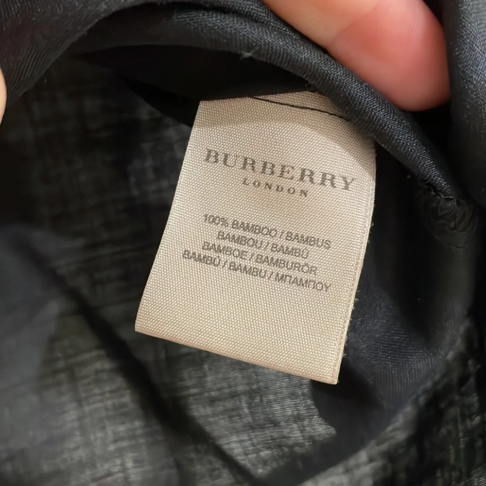 Burberry Black Bamboo Semi Sheer Tunic Top Small - Picture 8 of 8